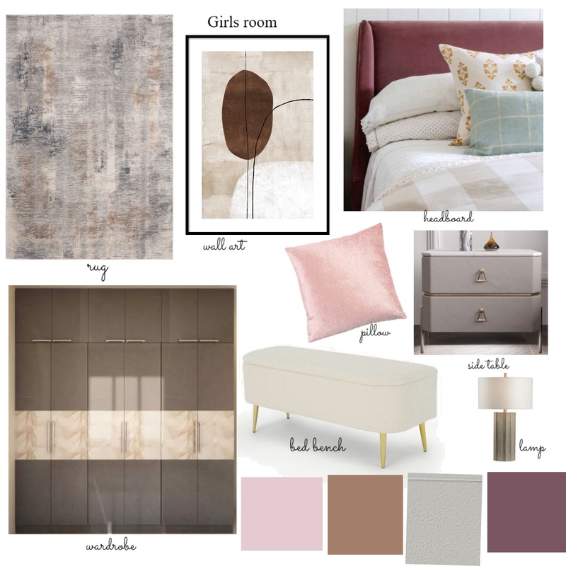 Mrs hadiza girls bedroom Mood Board by Oeuvre designs on Style Sourcebook