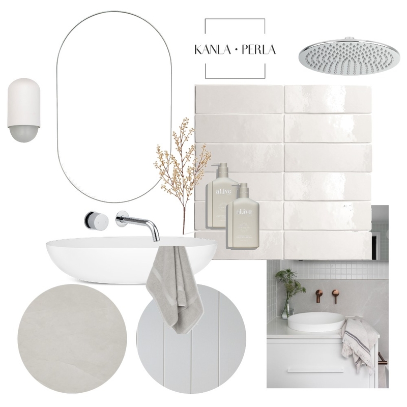 Ensuite ~ The Seamist Project "Pool House" Mood Board by K A N L A    P E R L A on Style Sourcebook
