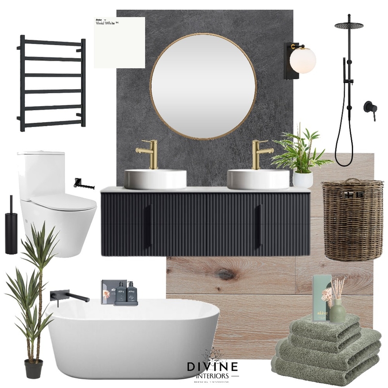 Scandinavian Style Bathroom Mood Board by Divine Interiors on Style Sourcebook