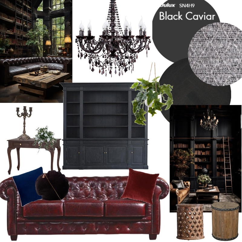 Gothic Library Room Mood Board by RFKDesigns on Style Sourcebook