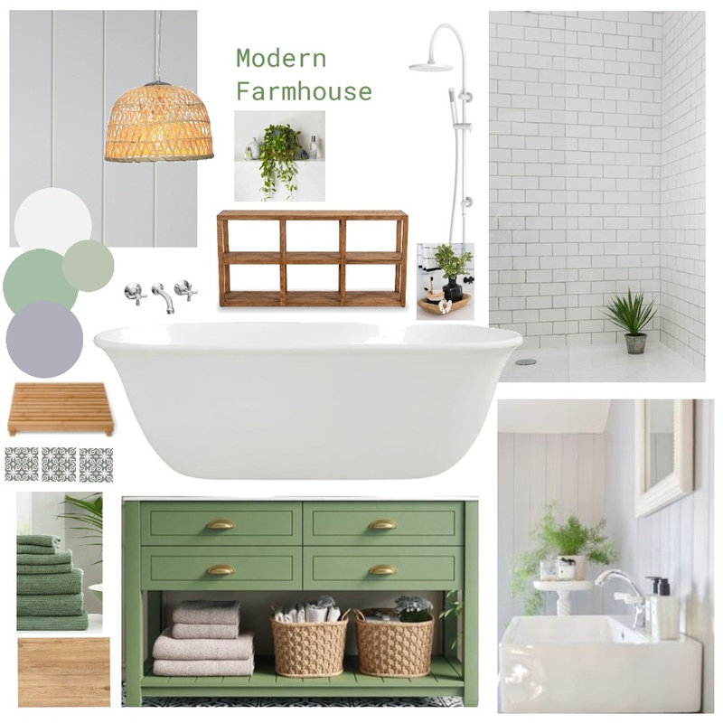 Modern Farmhouse Bathroom Mood Board by elisabethtaylor4472@gmail.com on Style Sourcebook
