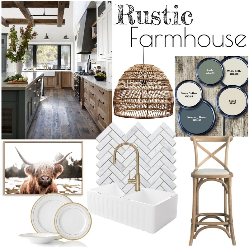 Rustic Farmhouse Kitchen Mood Board by Scaren85 on Style Sourcebook