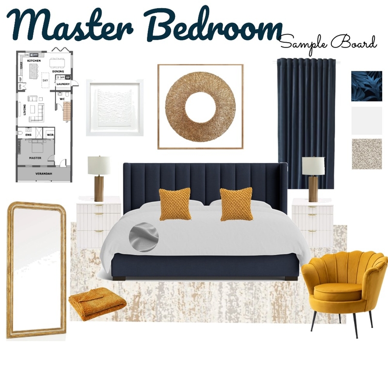 Master Bedroom Sample Board Mood Board by Louise Kempson on Style Sourcebook