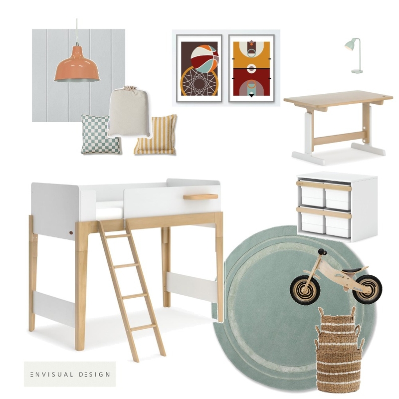 Boys Bedroom Mood Board by envisual design on Style Sourcebook