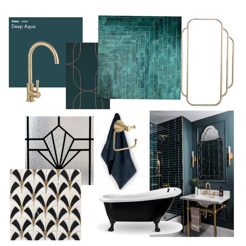 Art Deco Bathroom Inspiration Mood Board by Tarnya on Style Sourcebook