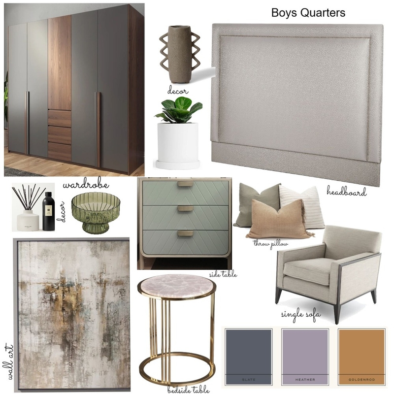 Obuse boys quaters Mood Board by Oeuvre designs on Style Sourcebook