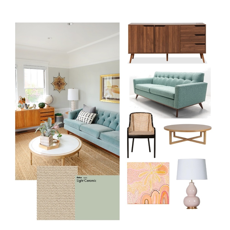 Mid Century Living Room Mood Board by yoonmie24692@gmail.com on Style Sourcebook