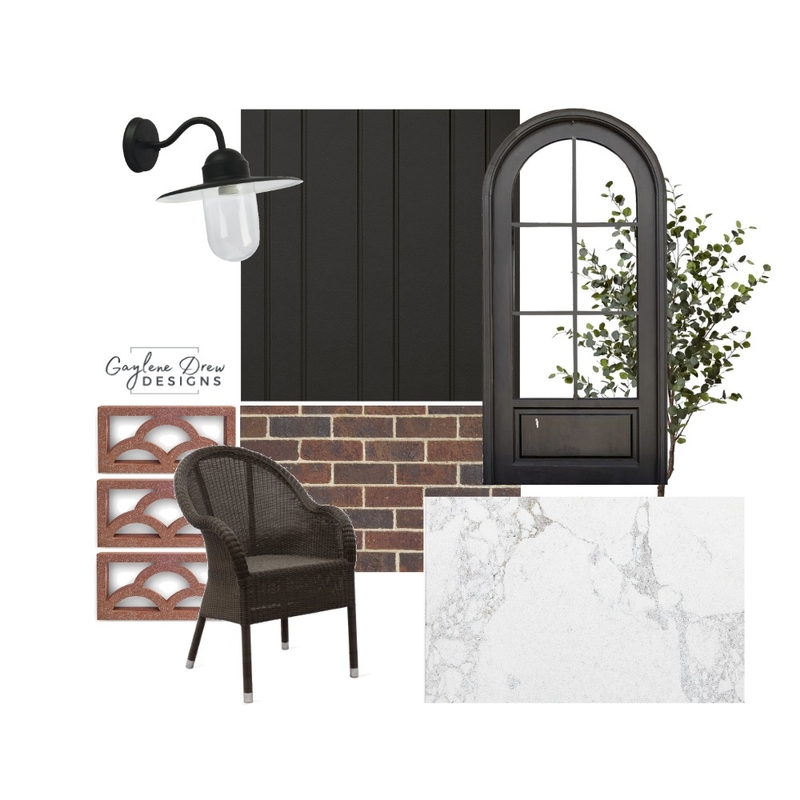 Classic Black Exterior Mood Board by Gaylene Drew Designs on Style Sourcebook