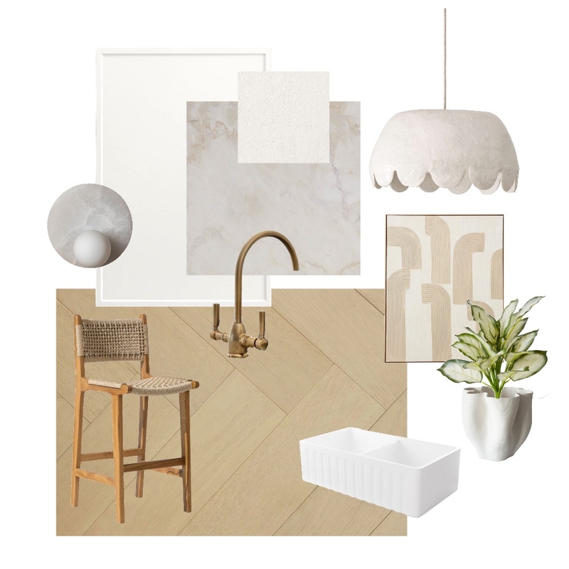 Nude & Neutral Kitchen Mood Board by The Sanctuary Interior Design on Style Sourcebook