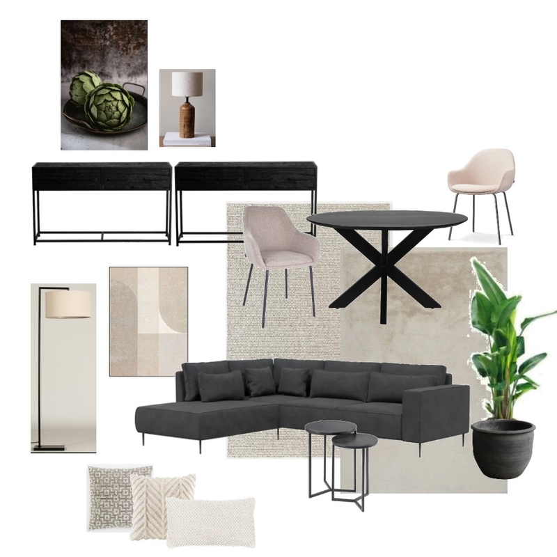Black&white with a touch of beige Mood Board by JudithBovens on Style Sourcebook