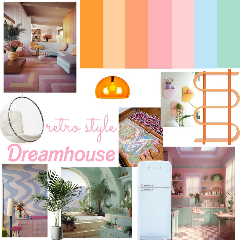 retro dream house Mood Board by astridambrosi on Style Sourcebook