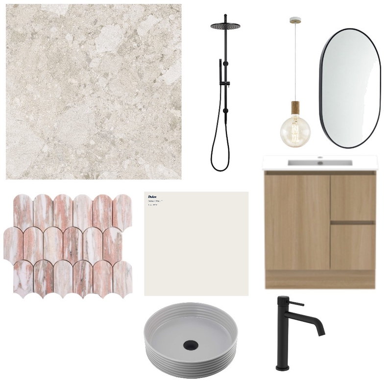 Bathroom pink tiles Mood Board by murrayann on Style Sourcebook