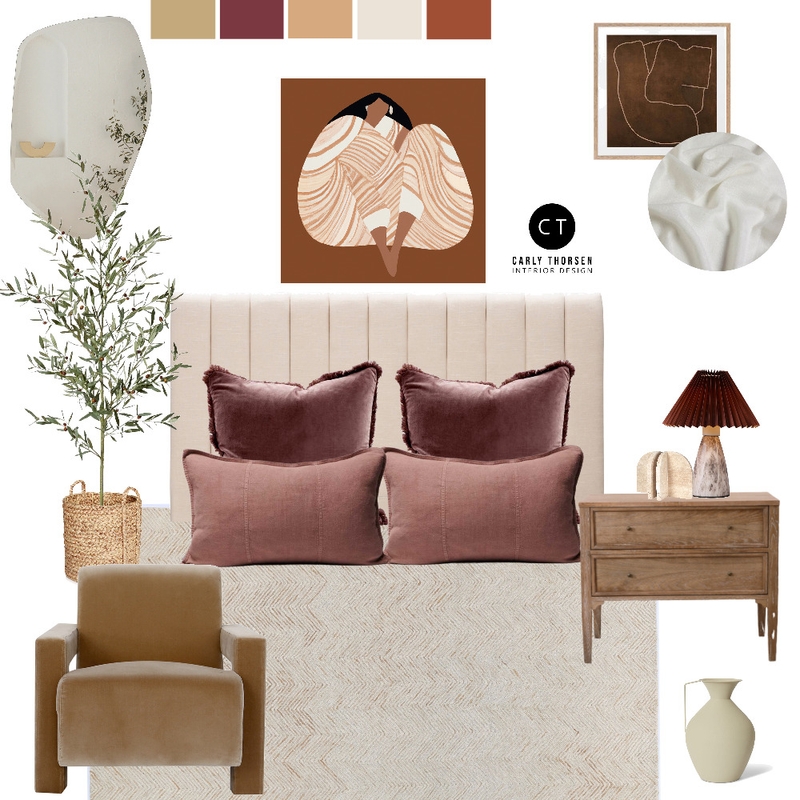 Bedroom P0324 Mood Board by Carly Thorsen Interior Design on Style Sourcebook