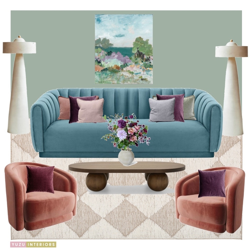 Summer Serene Livingroom Mood Board by Yuzu Interiors on Style Sourcebook