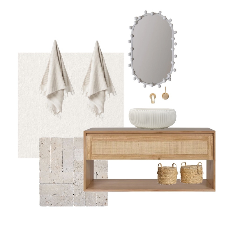 Natural Bathroom Mood Board by The Sanctuary Interior Design on Style Sourcebook