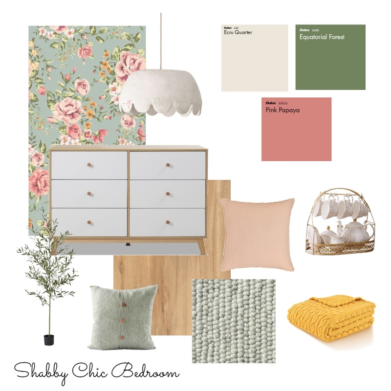 Shabby Chic Bedroom Moodboard Mood Board by michelle.lilacsage on Style Sourcebook