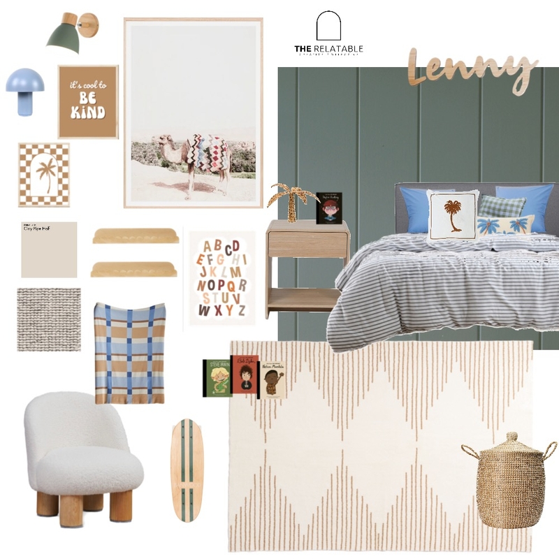 Boys Room Inspo Mood Board by The Relatable Creative Collective on Style Sourcebook