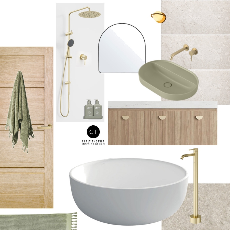 Bathroom Mood Board by Carly Thorsen Interior Design on Style Sourcebook