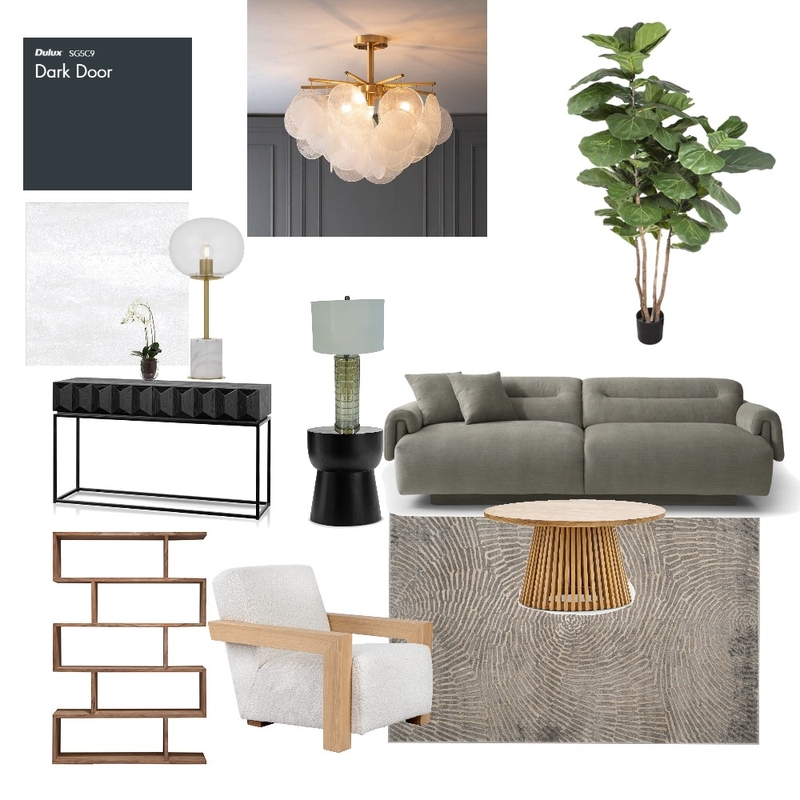 Organic, moody living room Mood Board by Bianca on Style Sourcebook