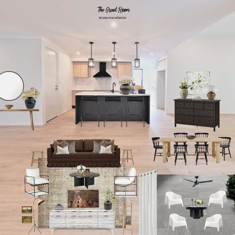 Casa Macadamia - Great Room - Updated Layers with Bemz Mood Board by Casa Macadamia on Style Sourcebook