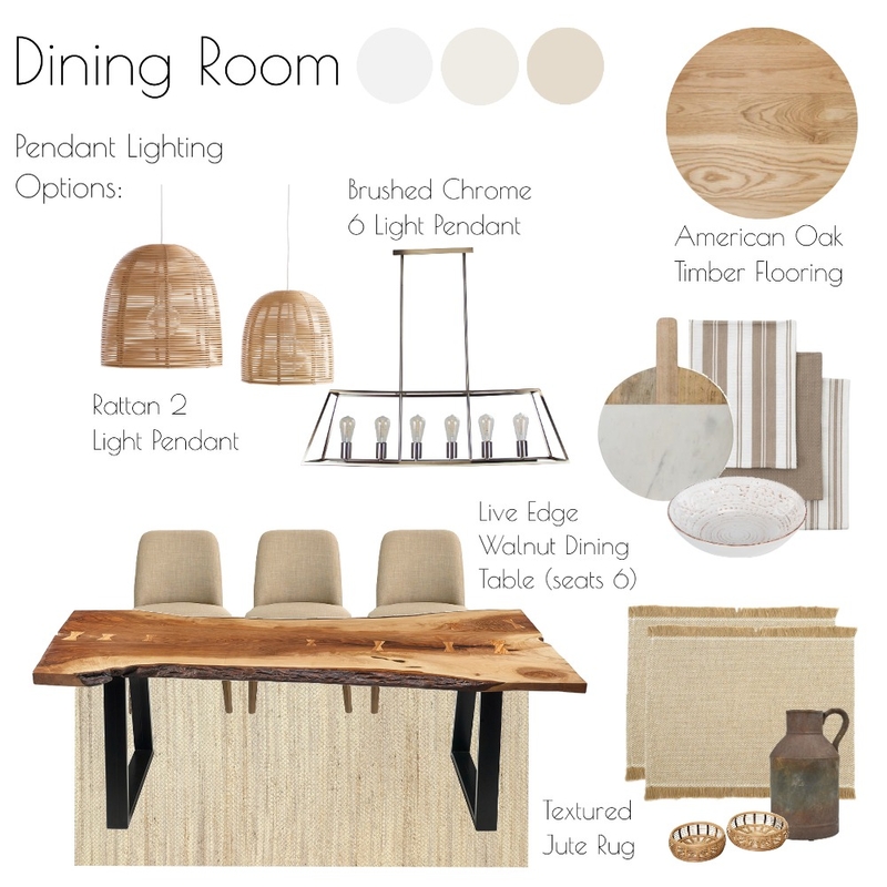 Hunter Valley - Dining Room Mood Board by Libby Malecki Designs on Style Sourcebook