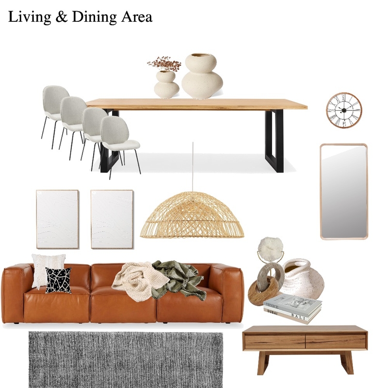 Living and Dining Area Mood Board by Paballo on Style Sourcebook