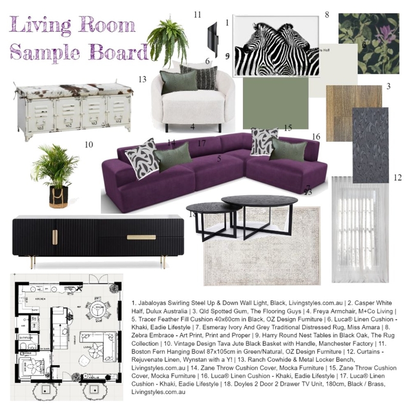 Living Room 1 Mood Board by Your Home Interiors on Style Sourcebook