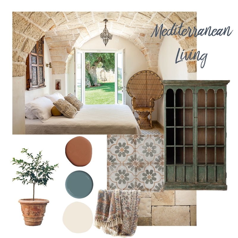 Mediterranean Living Mood Board by ebalzotti on Style Sourcebook