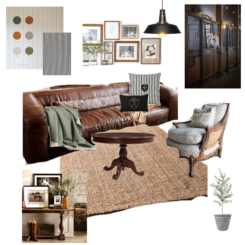 Rustic Country Living Room Mood Board by herbiehomecollections on Style Sourcebook
