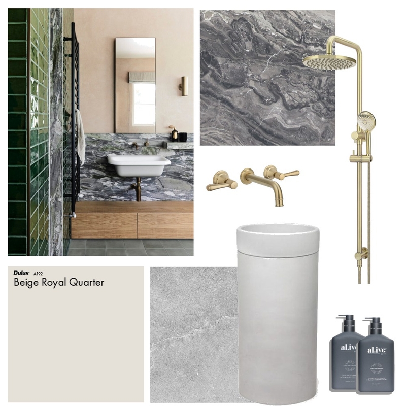 Moody Bathroom - Designer Tools Project Mood Board by Studio McHugh on Style Sourcebook