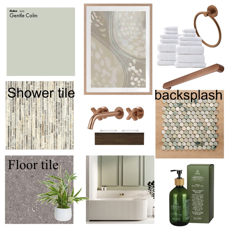 Zen Master Bath Mood Board by Land of OS Designs on Style Sourcebook