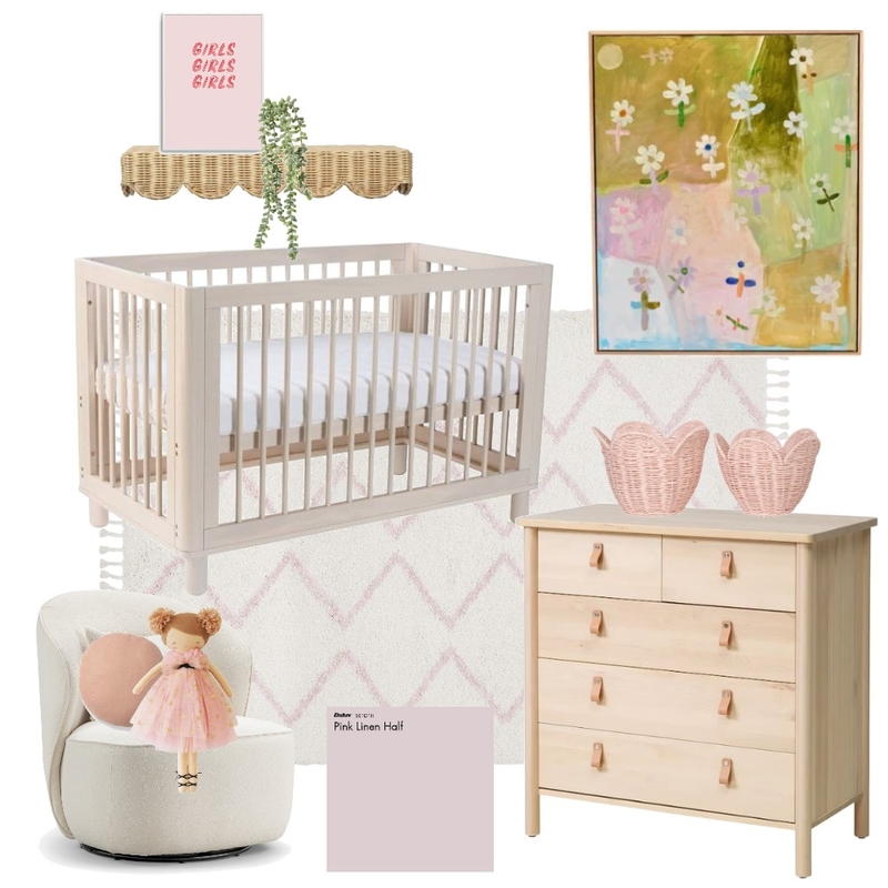 Baby girl's room Mood Board by JessieCole23 on Style Sourcebook