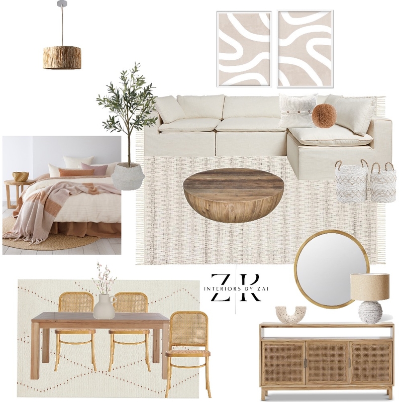 Rustic living Mood Board by Interiors By Zai on Style Sourcebook