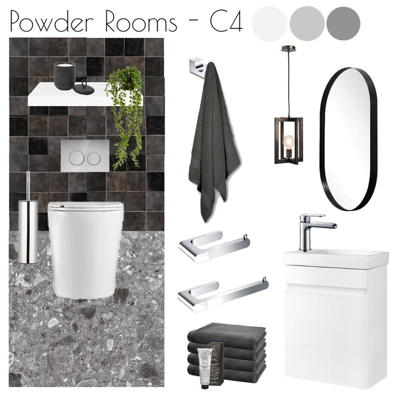 Hunter Valley - Powder Rooms Concept 4 Mood Board by Libby Malecki Designs on Style Sourcebook