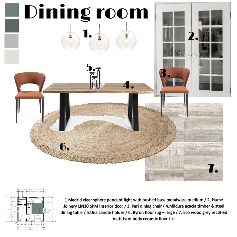 IDI - ASSIGNMENT 9 DINING ROOM Mood Board by Tiani on Style Sourcebook