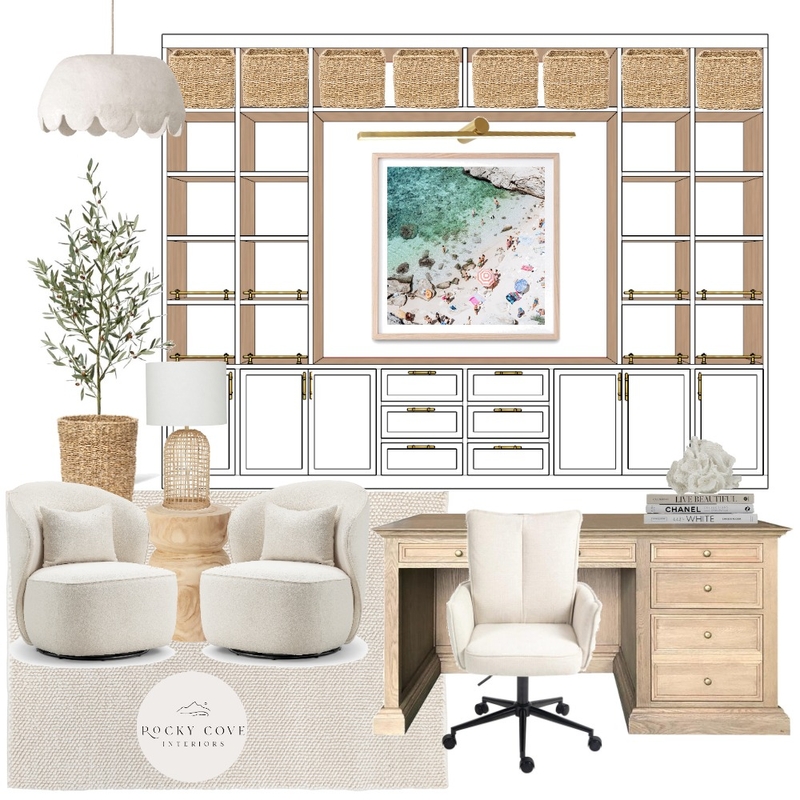 Custom Home Office Mood Board by Rockycove Interiors on Style Sourcebook