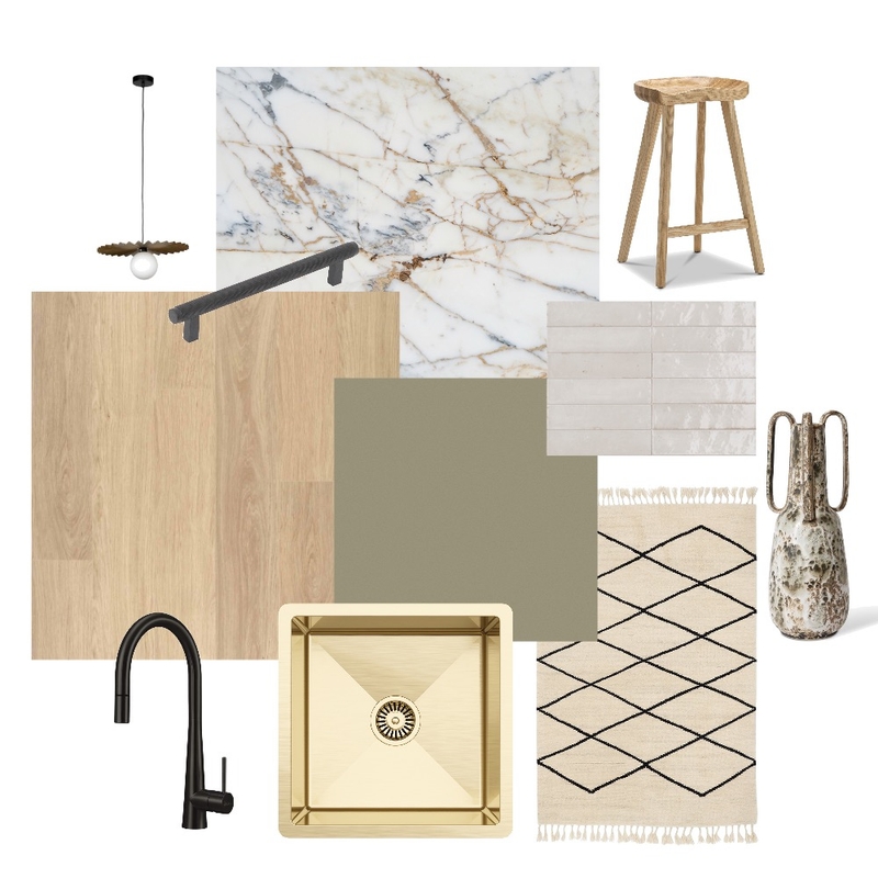 A warm and layered kitchen Mood Board by Flooring Xtra on Style Sourcebook