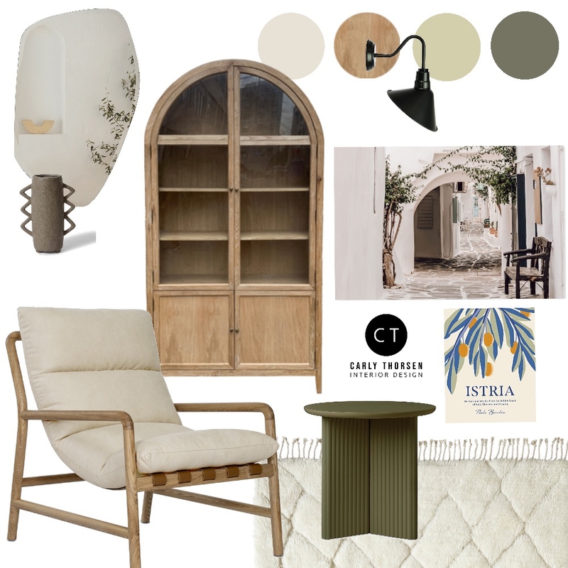 Mod Med Living Mood Board by Carly Thorsen Interior Design on Style Sourcebook