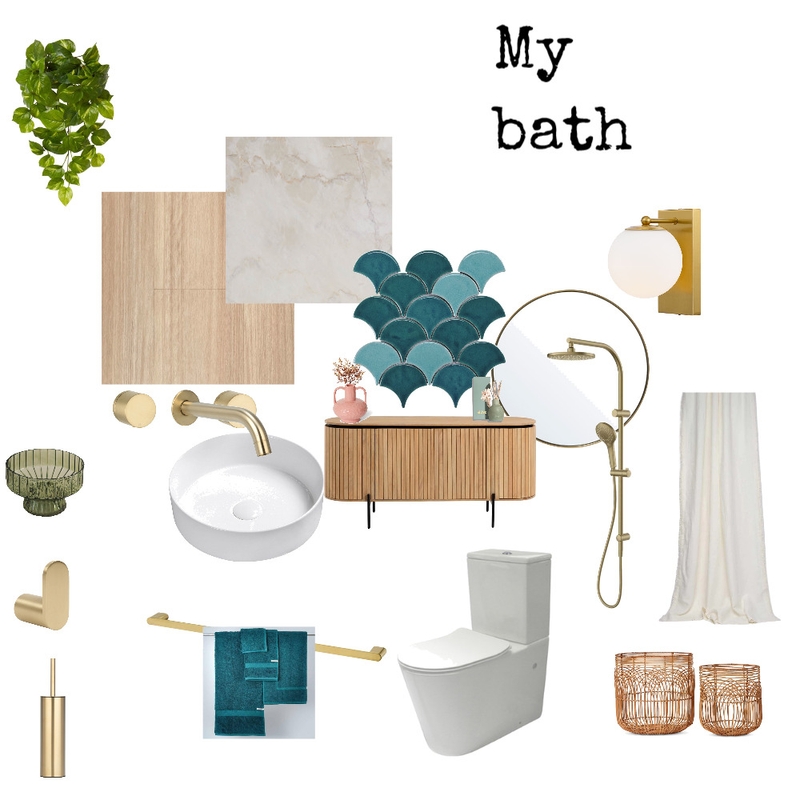 My green bath Mood Board by Trias on Style Sourcebook