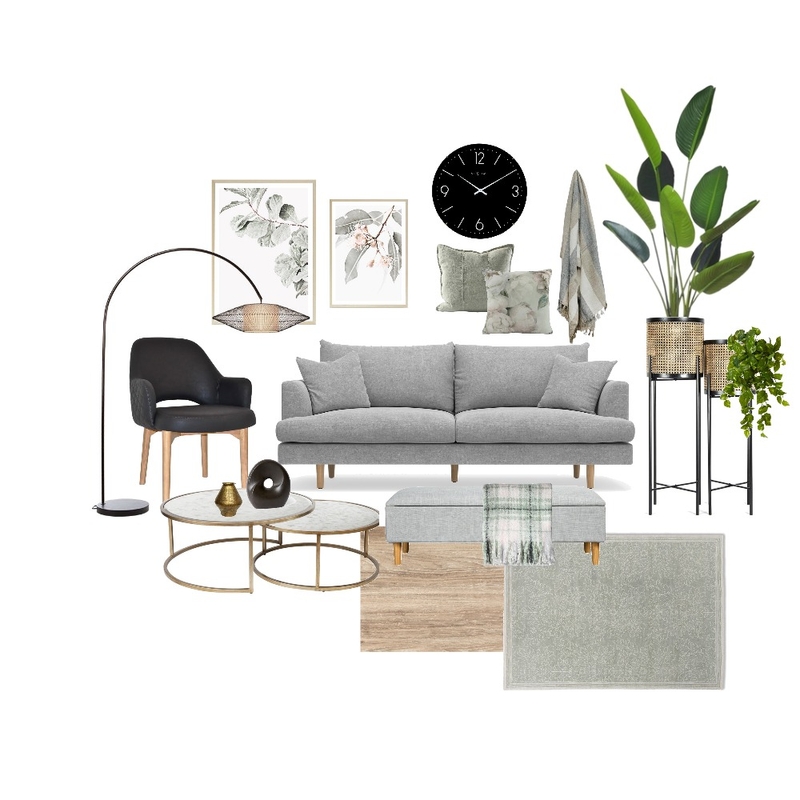 Module 9 - Living Room Mood Board by MichelleVanWyk on Style Sourcebook