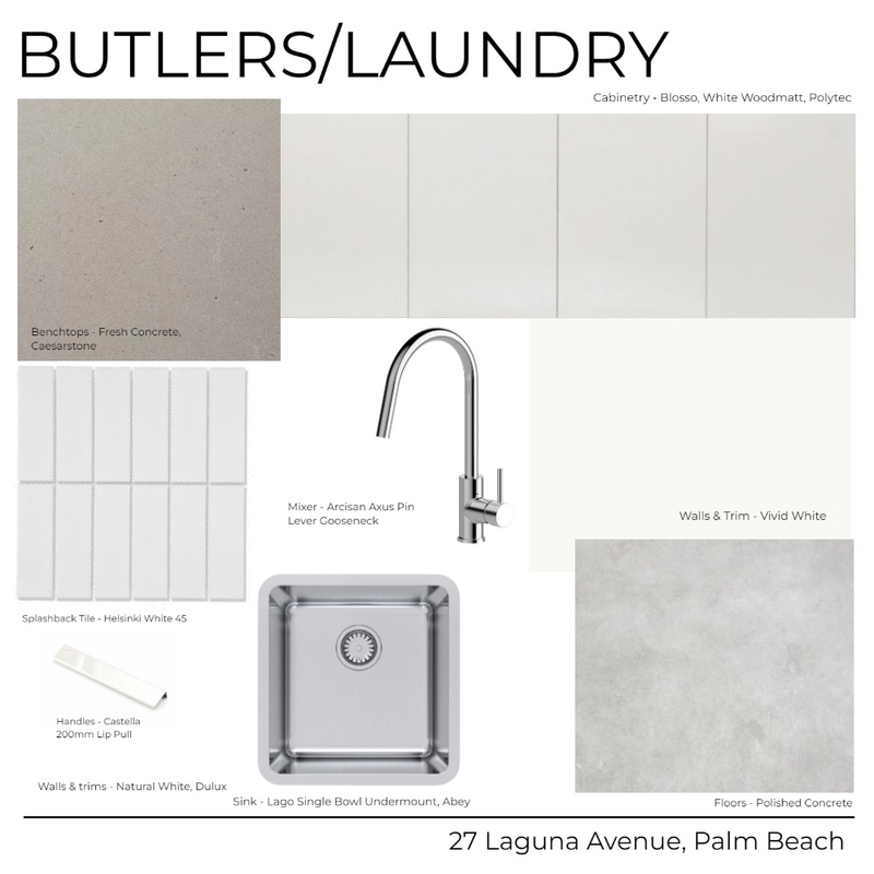 27 Laguna Avenue - Butlers/Laundry (White) Mood Board by Kathleen Holland on Style Sourcebook