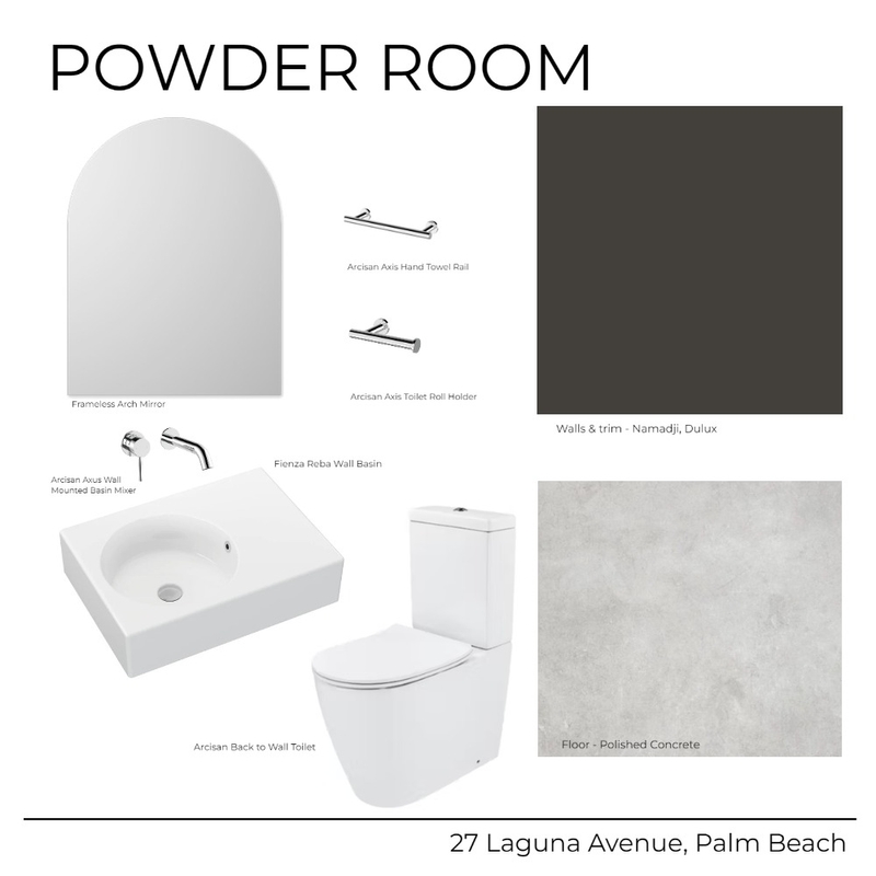 27 Laguna Avenue - Guest Powder (Dark) Mood Board by Kathleen Holland on Style Sourcebook