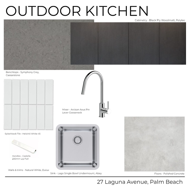 27 Laguna Avenue - Outdoor Kitchen Mood Board by Kathleen Holland on Style Sourcebook