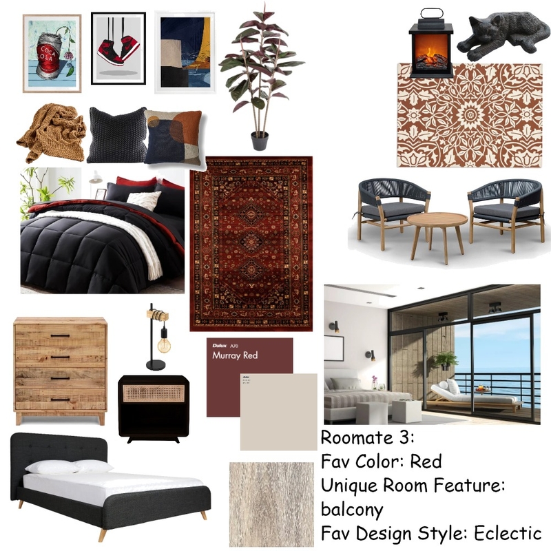 3 male roomates: 3rd bedroom Mood Board by Beverly Zaske on Style Sourcebook