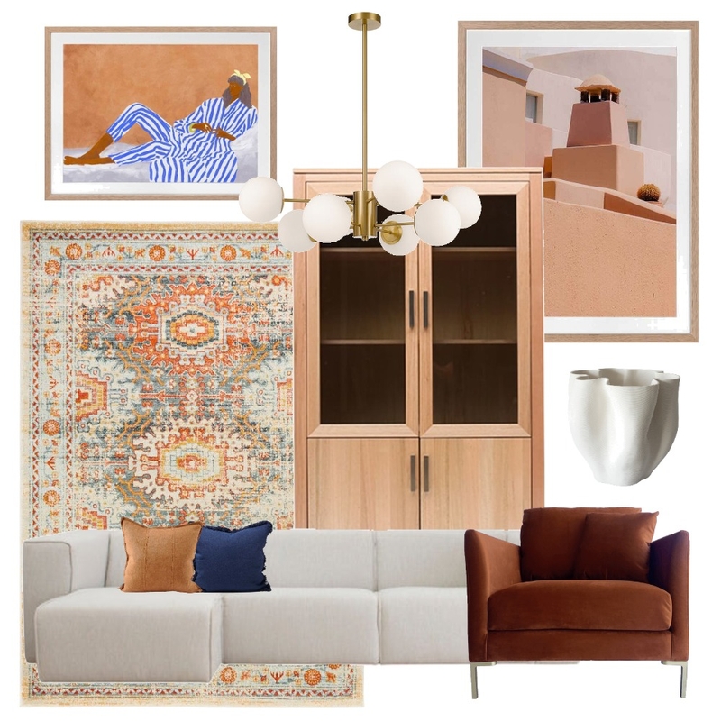 Pantone Colour Of The Year 2024 | Peach Fuzz Mood Board by Evoke Interior Decorating on Style Sourcebook