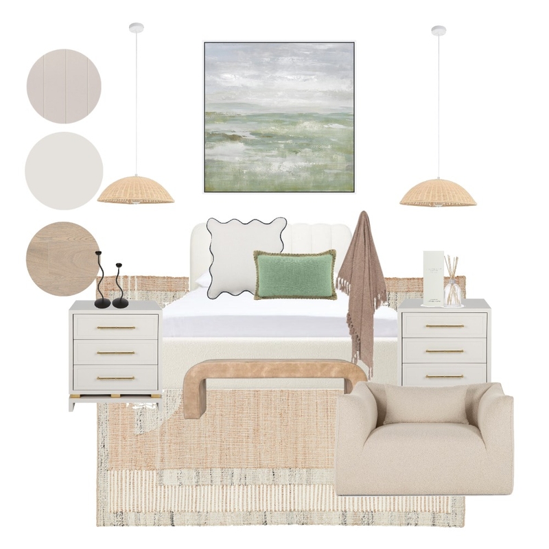 modern bedroom with curved interiors Mood Board by In Order by Olivia on Style Sourcebook