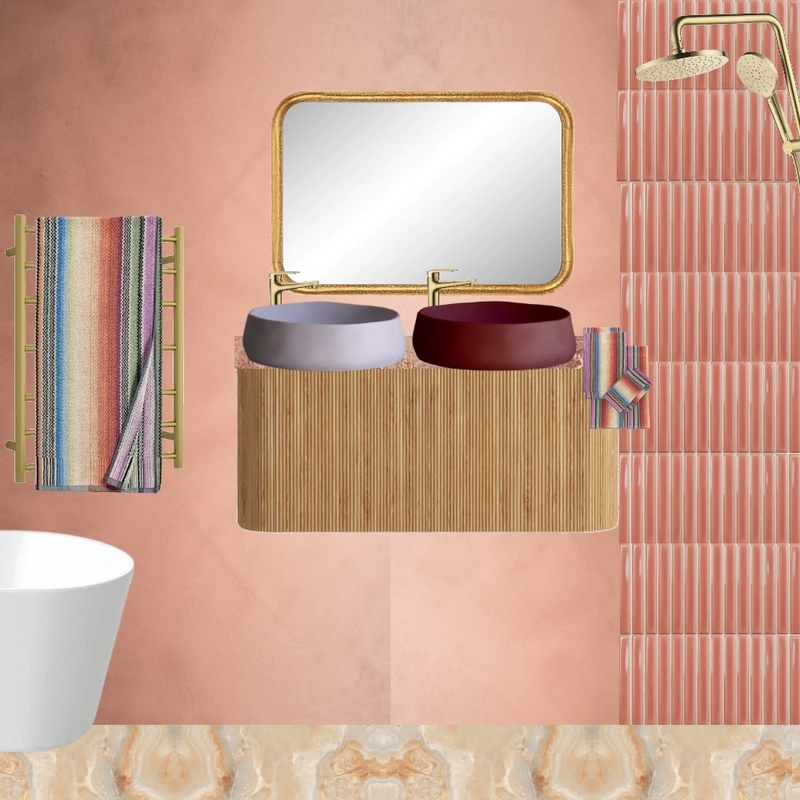 Coral Bathroom Mood Board by dl2407 on Style Sourcebook