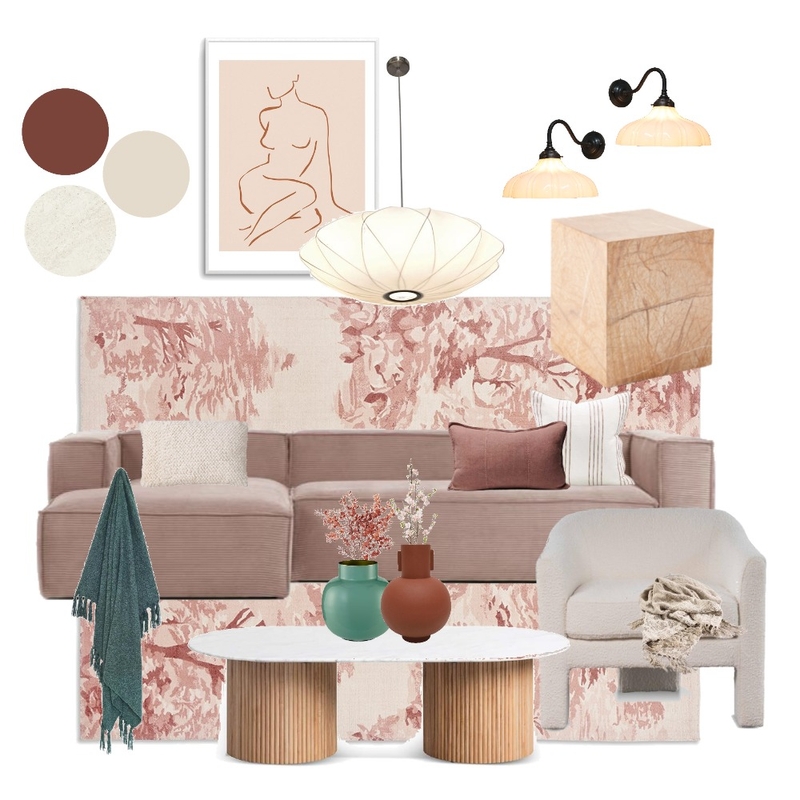Elegant Feminine Living Space Mood Board by In Order by Olivia on Style Sourcebook