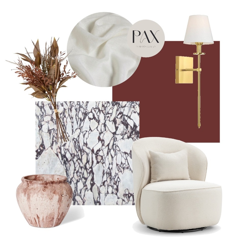 Red Living Concept Mood Board by PAX Interior Design on Style Sourcebook