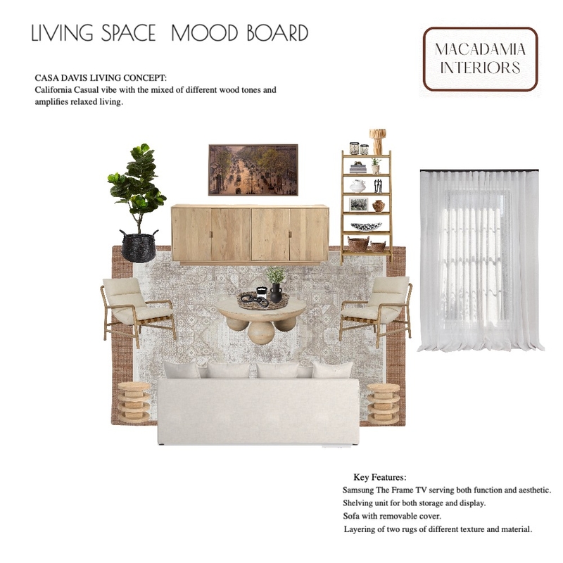 Casa Davis Living Concept 2 Mood Board by Casa Macadamia on Style Sourcebook